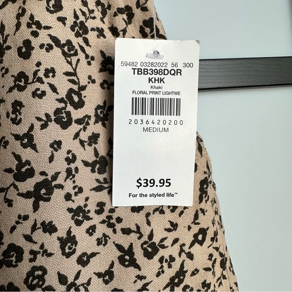 NWT Daytrip Woven Floral Jogger Buckle Spring Fashion Style Pants Sz Medium - Picture 7 of 12